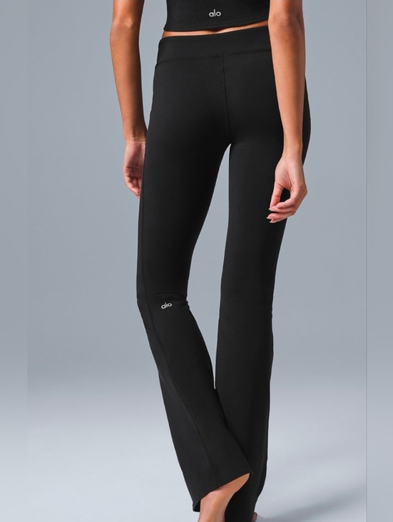 ALO Yoga Pants - Alo Yoga Black High Waist Flare Leggings XS Bootcut Airbrush Style
